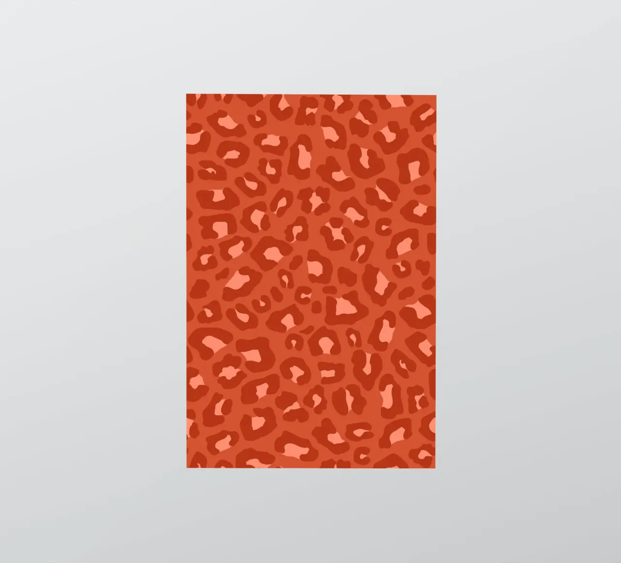 Leopard Print 2.0 Rust Orange sticker by SilverPegasus