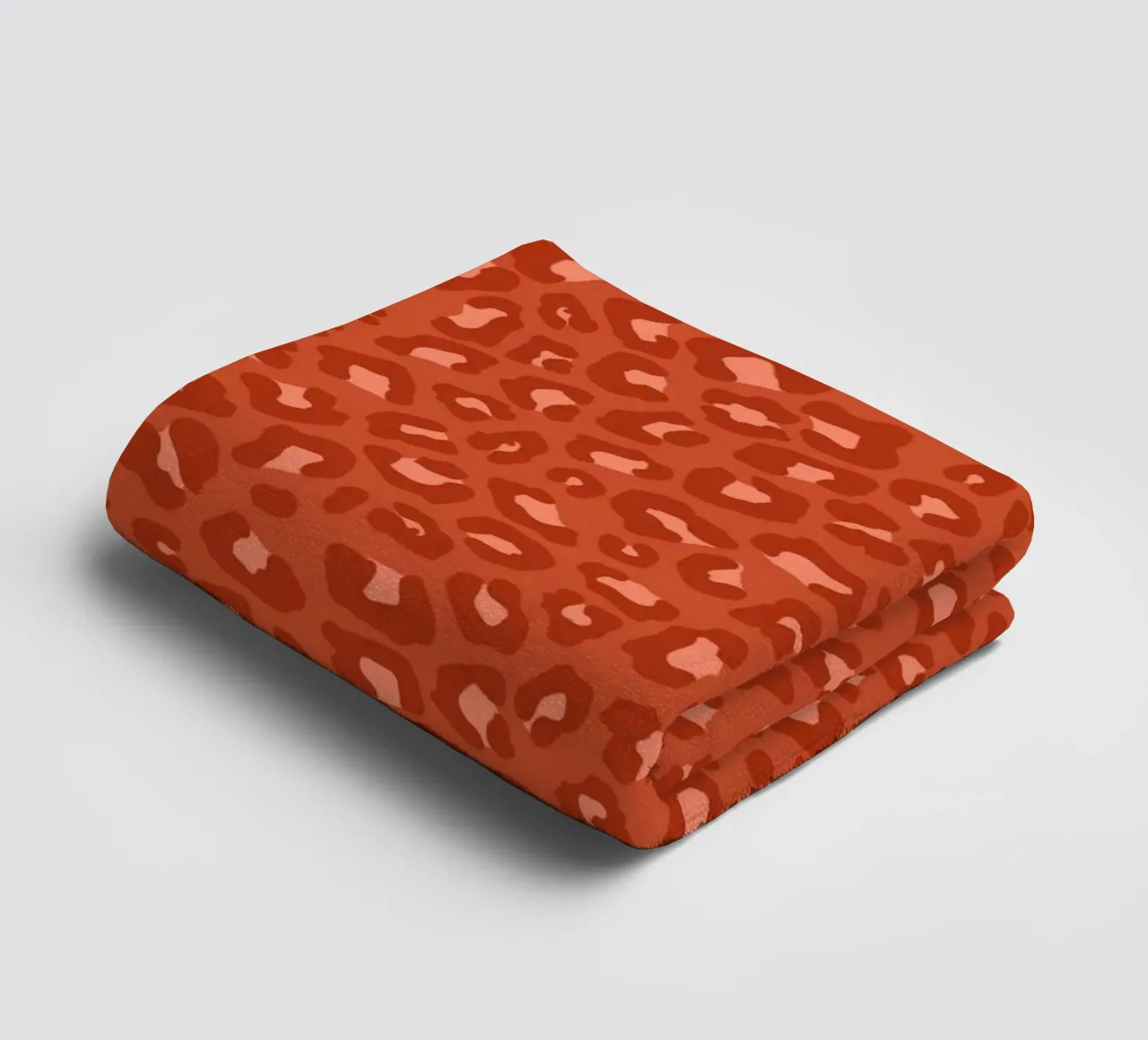 Leopard Print 2.0 Rust Orange towel by SilverPegasus