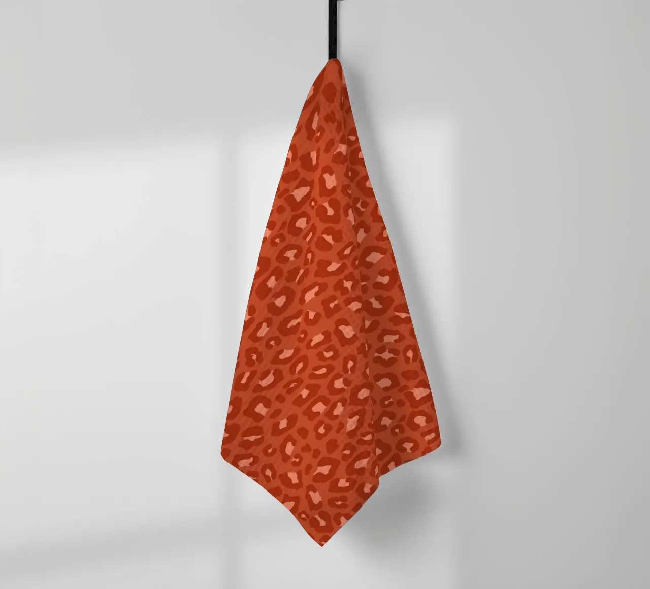 Leopard Print 2.0 Rost Orange Geschirrtuch von SilverPegasus