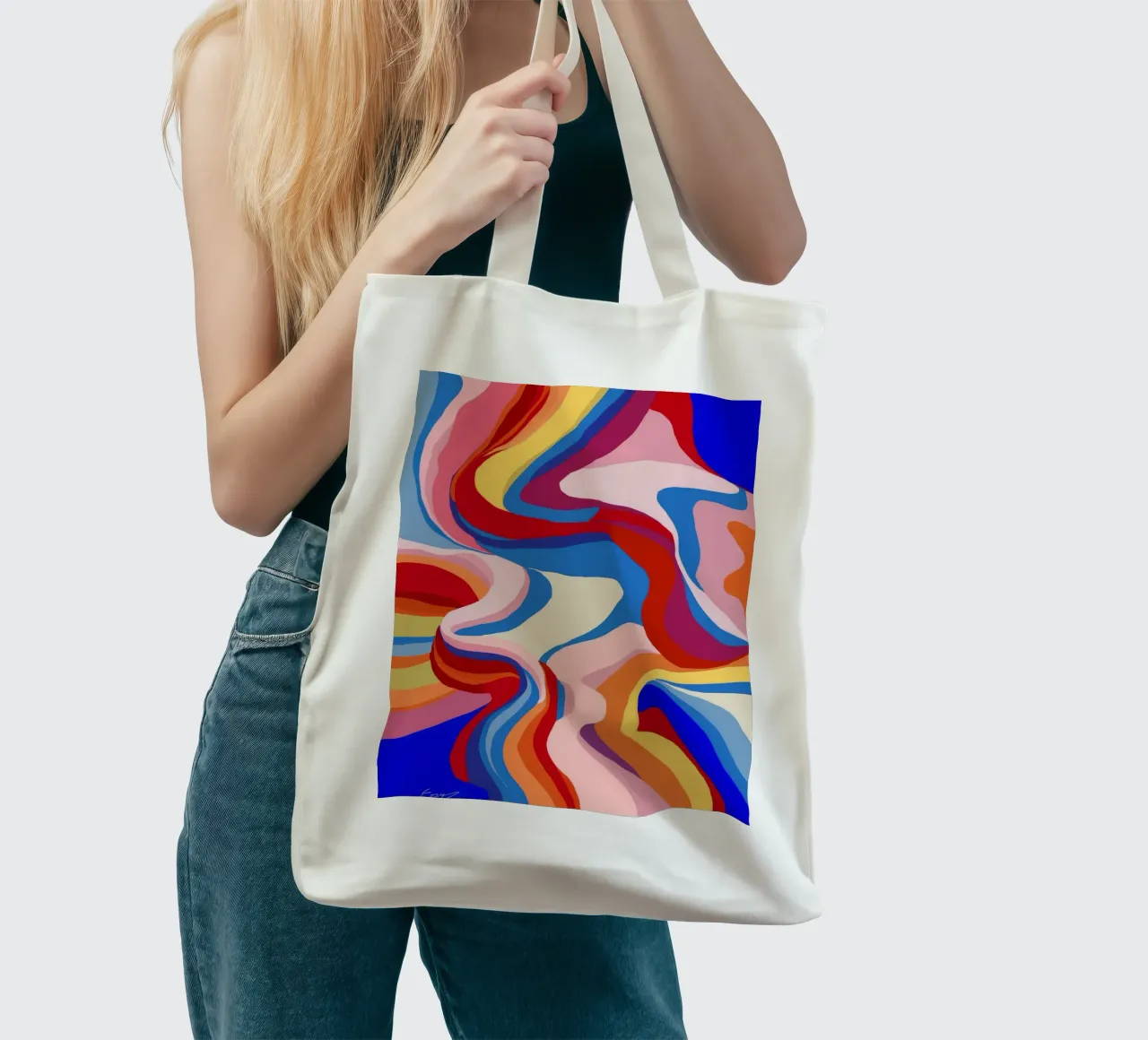 Flusso di Color Rush borsa in juta da Zep Layers