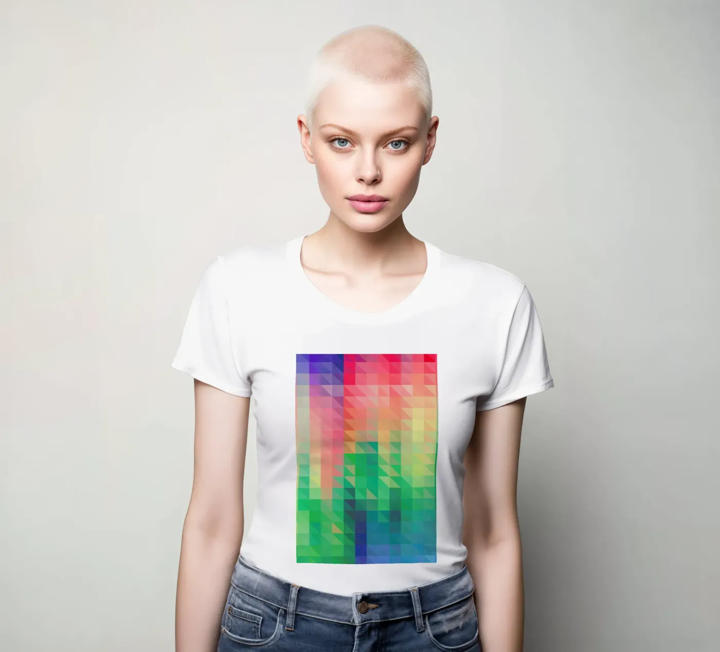 Triangular dames t-shirt getailleerd van Three Of The Possessed