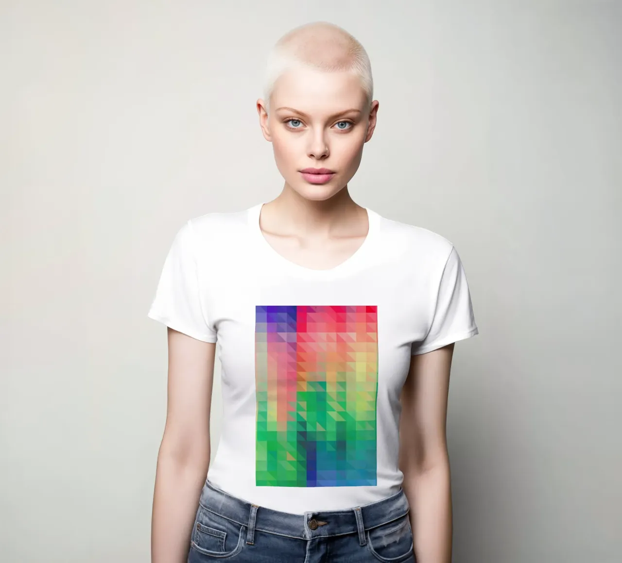 Triangular dames t-shirt getailleerd van Three Of The Possessed