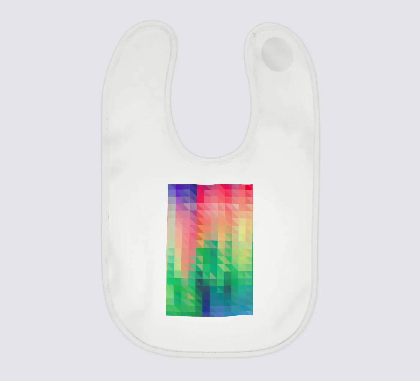 Triangular baby bib by Three Of The Possessed