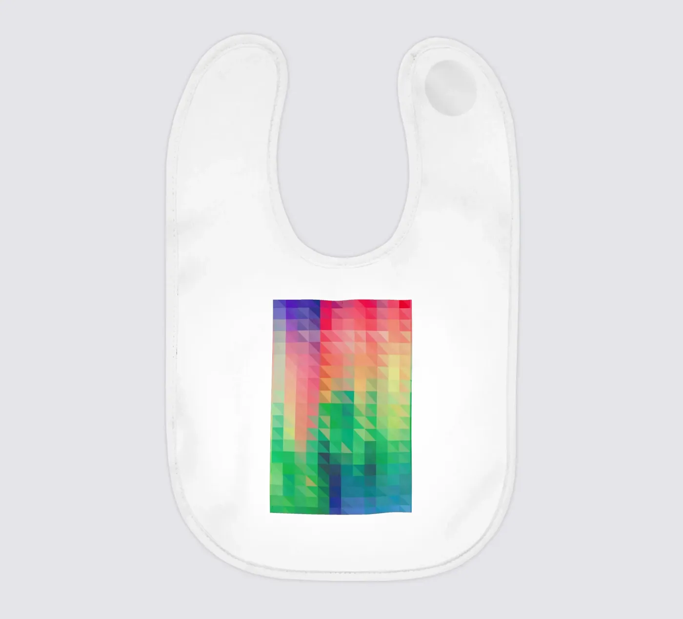 Triangular baby bib by Three Of The Possessed