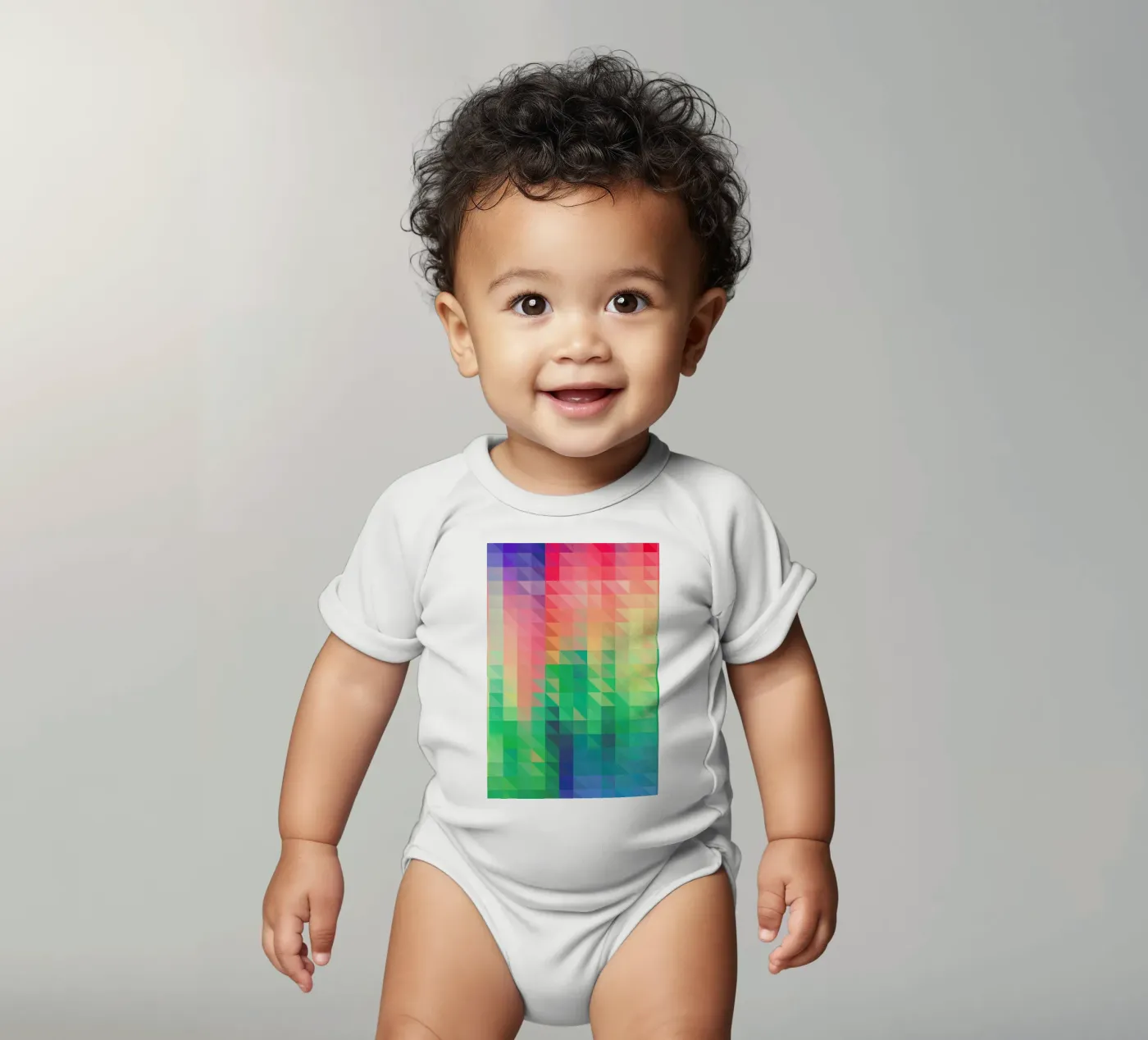 Triangular Kurzarm Babybody von Three Of The Possessed