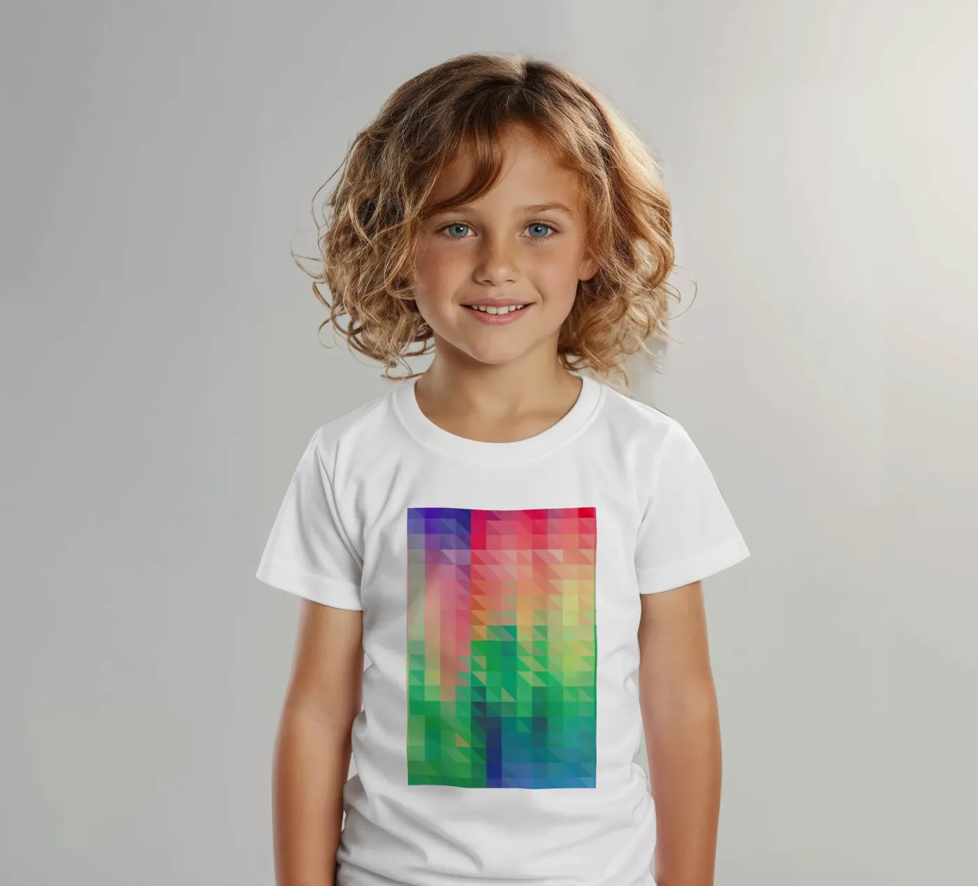 Triangular kids t-shirt by Three Of The Possessed