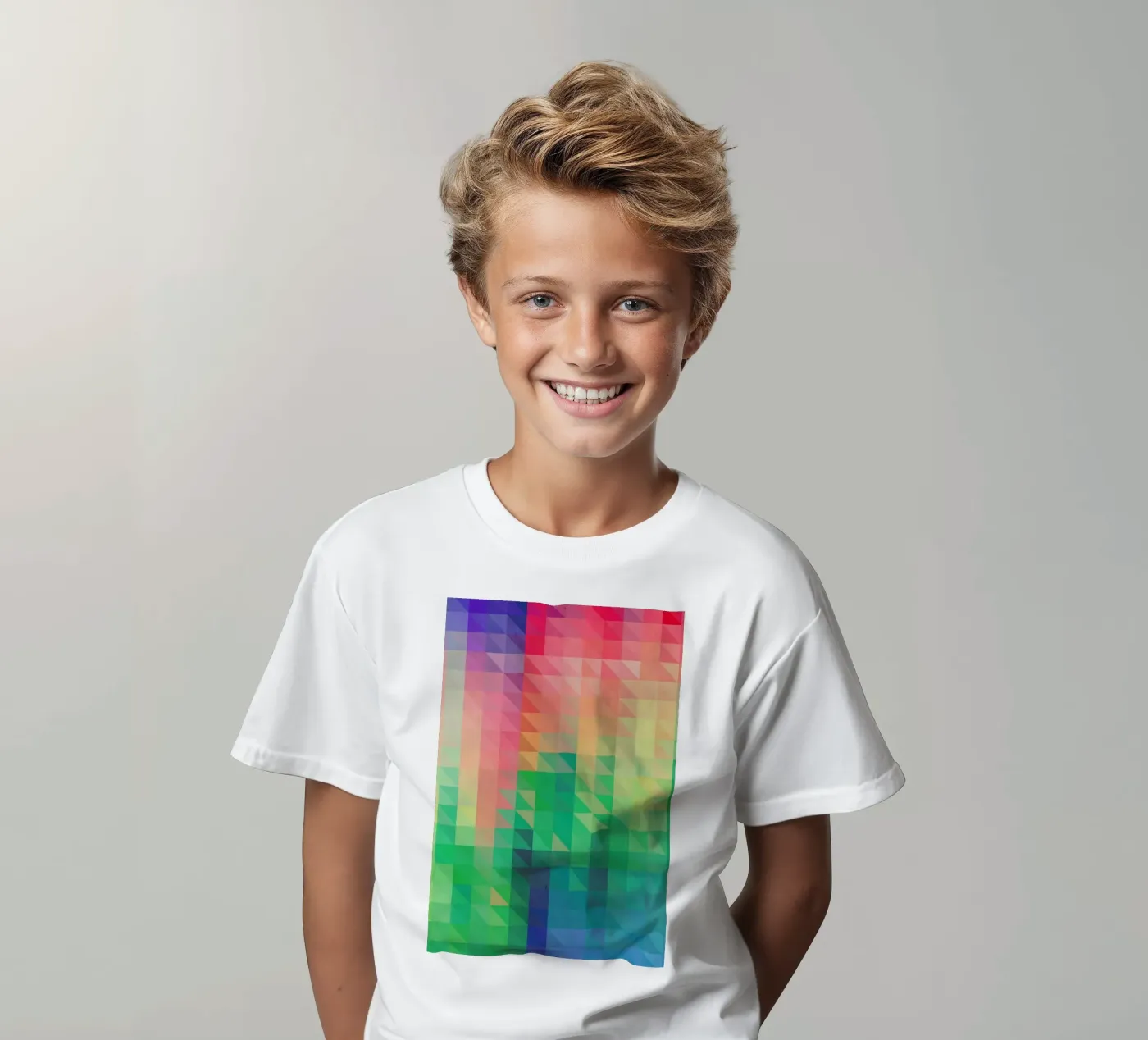 Triangular kids t-shirt by Three Of The Possessed