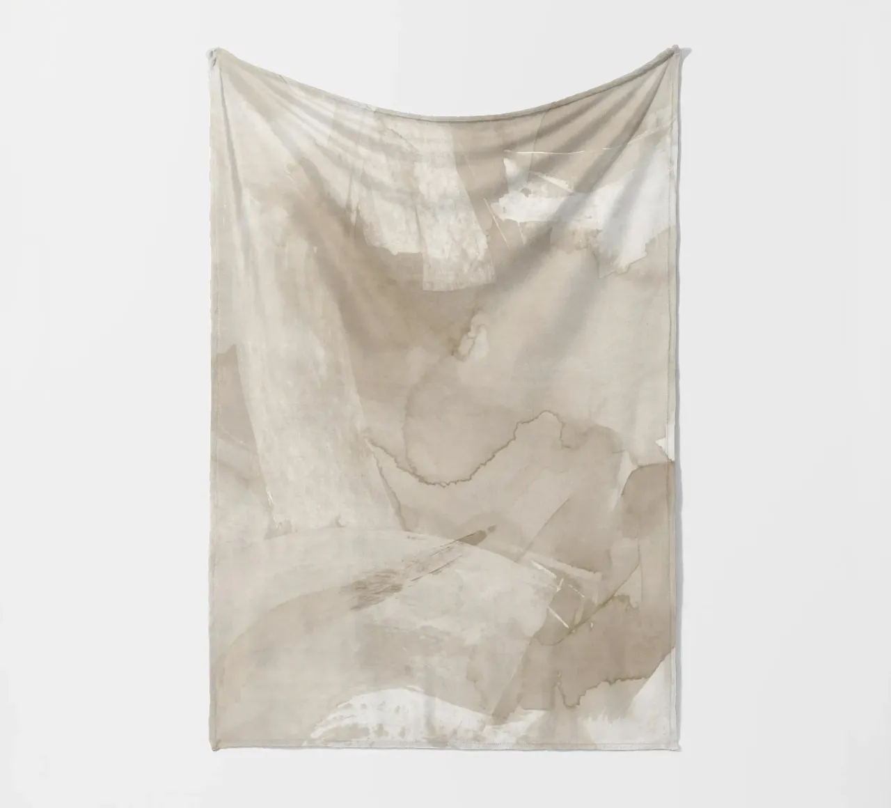 Pennellate di beige 4 coperta in pile da NouveauPrints