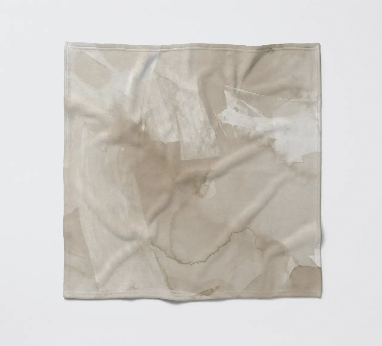 Pennellate di beige 4 coperta in pile da NouveauPrints