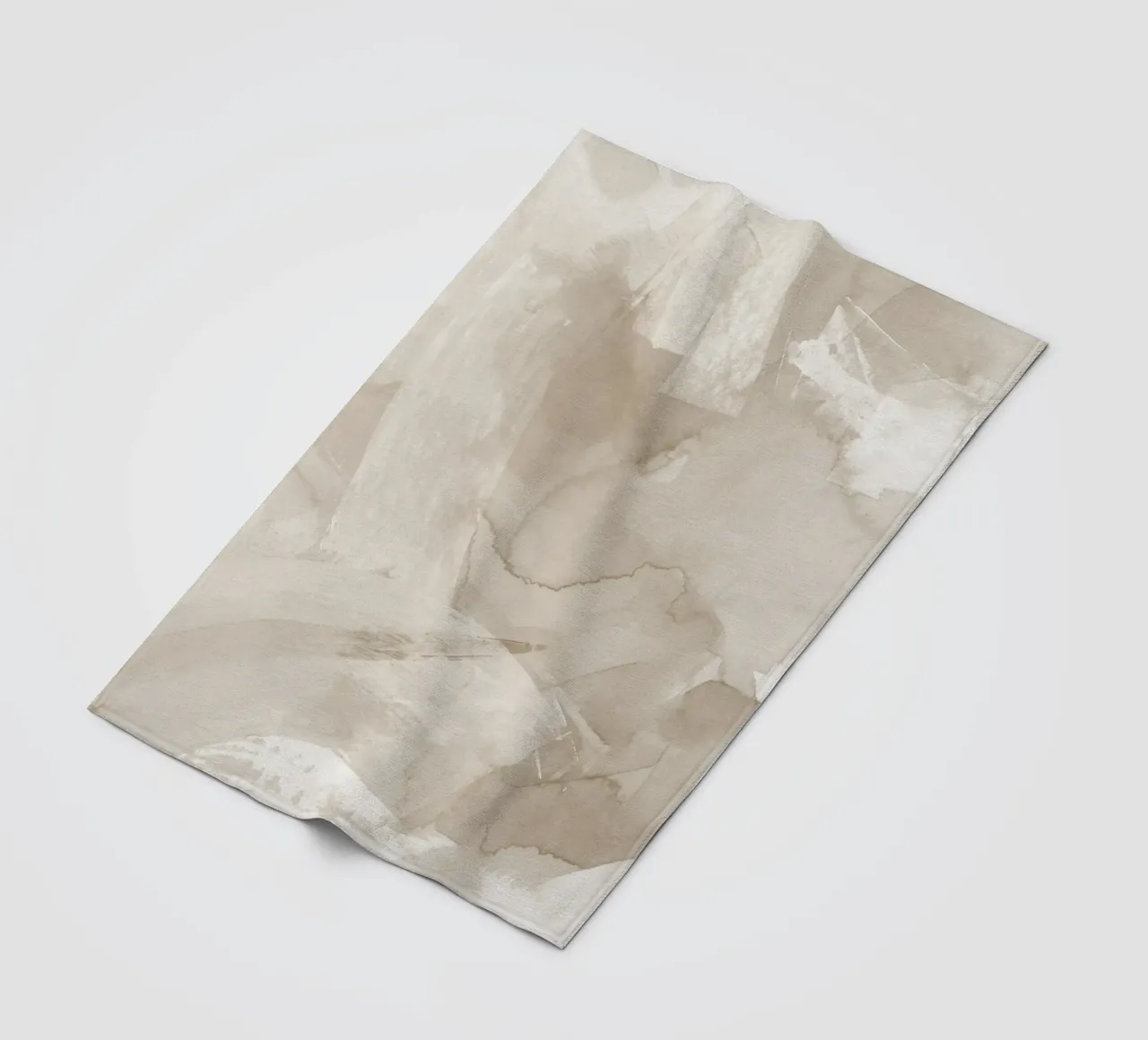 Pennellate di beige 4 coperta in pile da NouveauPrints
