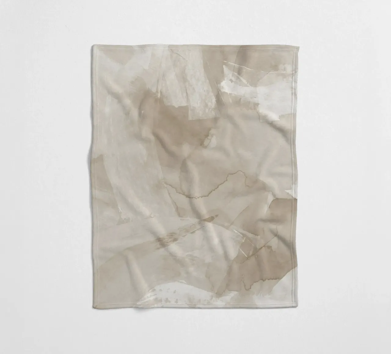 Pennellate di beige 4 coperta in pile da NouveauPrints