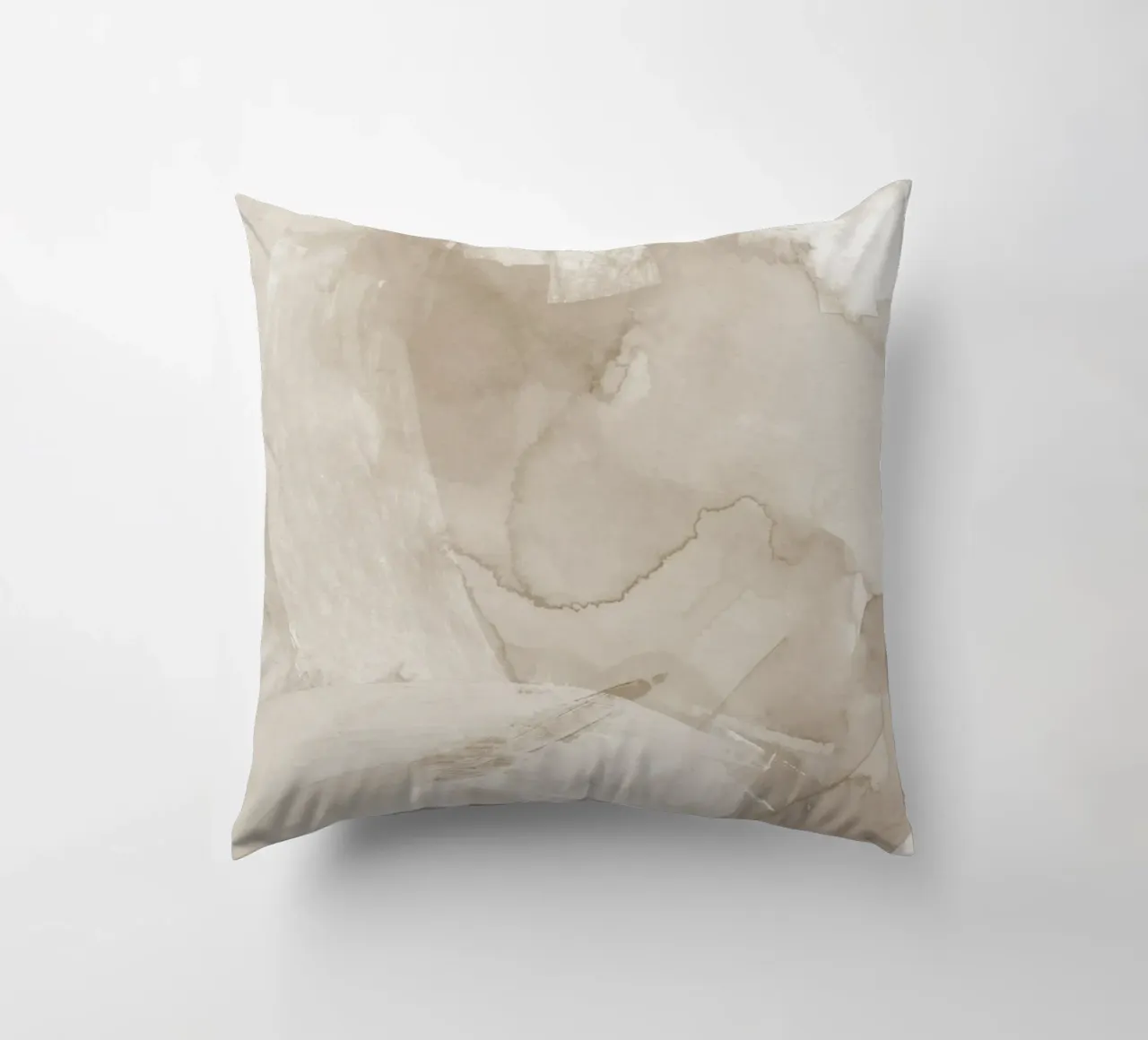 Pennellate di beige 4 cuscino da NouveauPrints