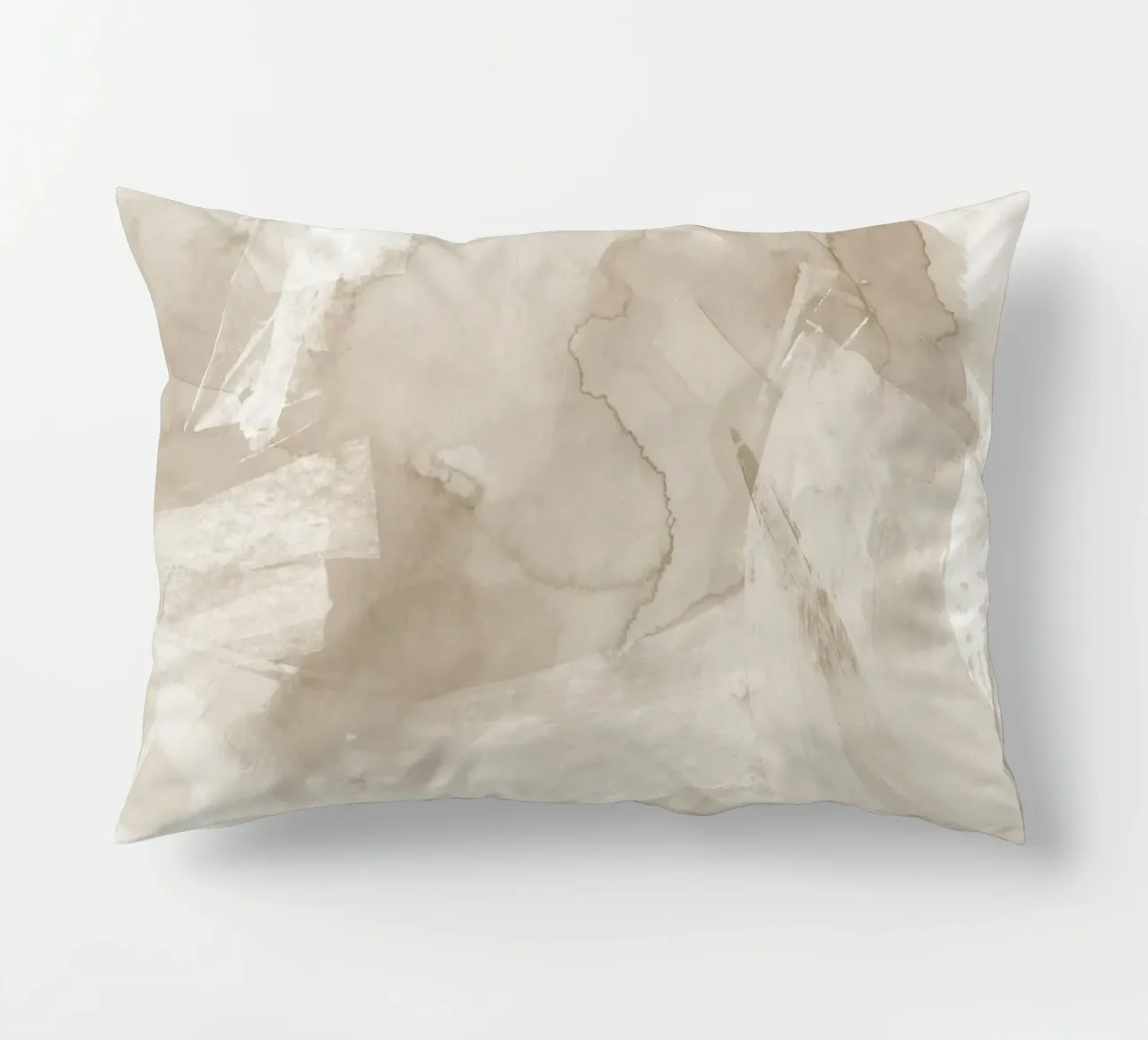 Pennellate di beige 4 cuscino da NouveauPrints