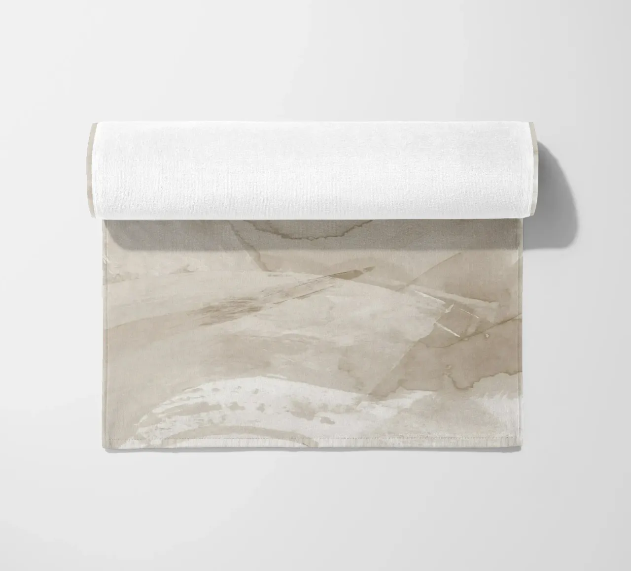 Pennellate di beige 4 telo mare da NouveauPrints