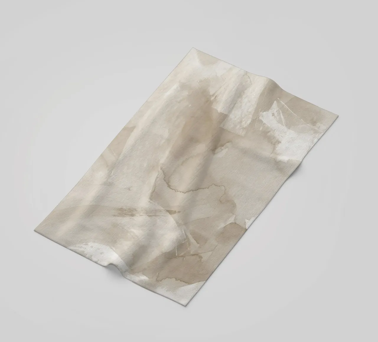 Pennellate di beige 4 telo mare da NouveauPrints