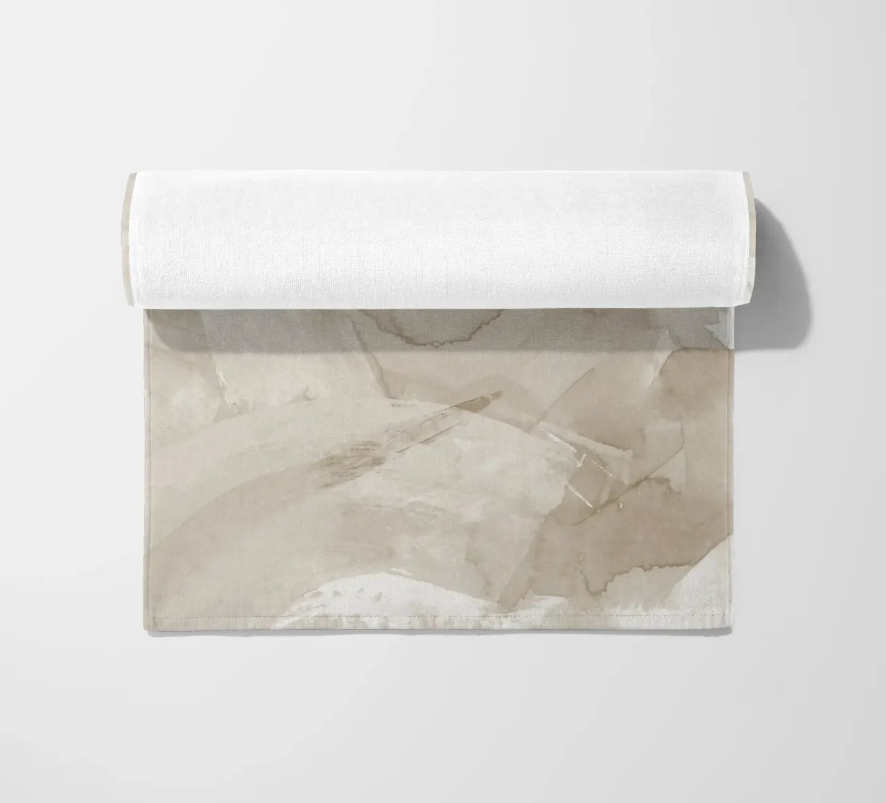 Pennellate di beige 4 telo mare da NouveauPrints