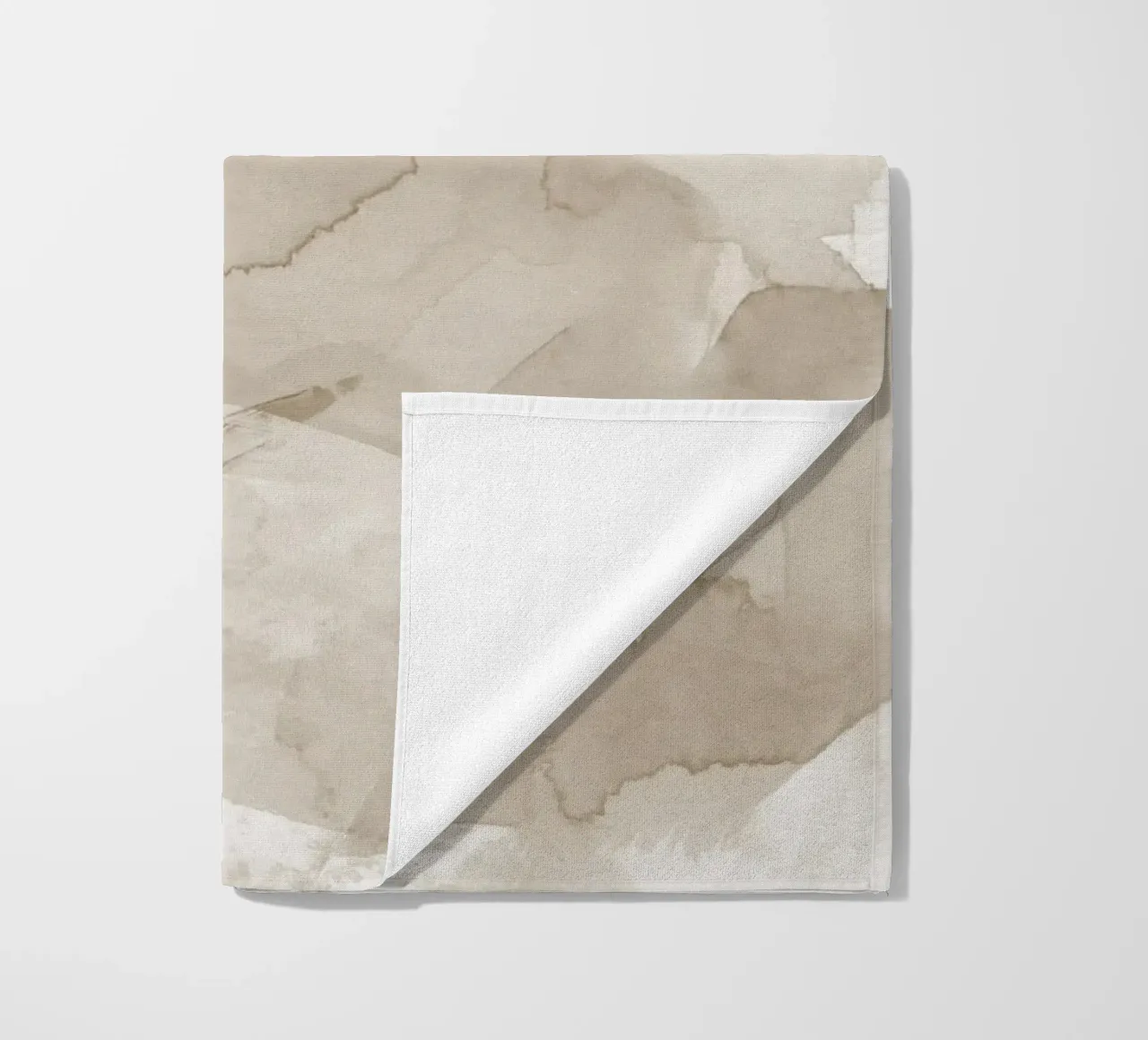 Pennellate di beige 4 telo mare da NouveauPrints