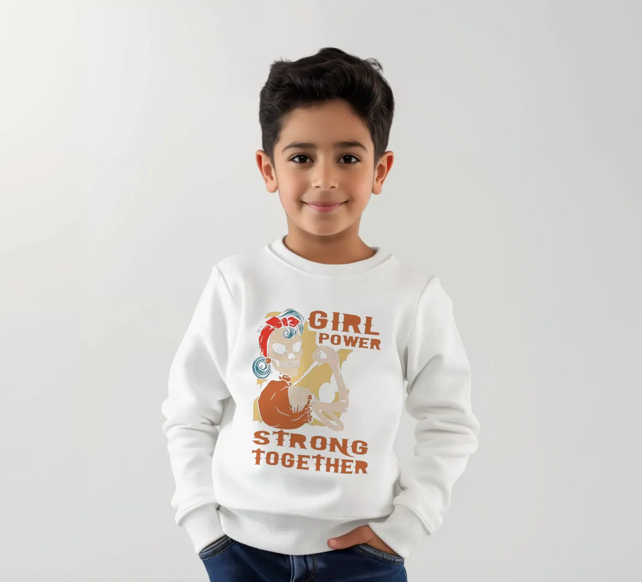 El poder de las chicas sudadera para niño de Gunawan Rb
