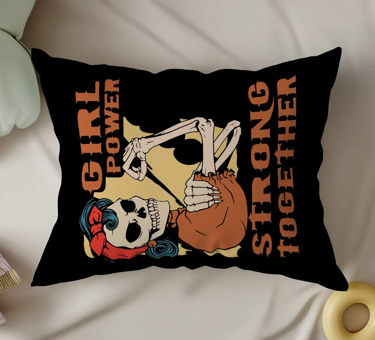 Girl Power decorative cushion by Gunawan Rb