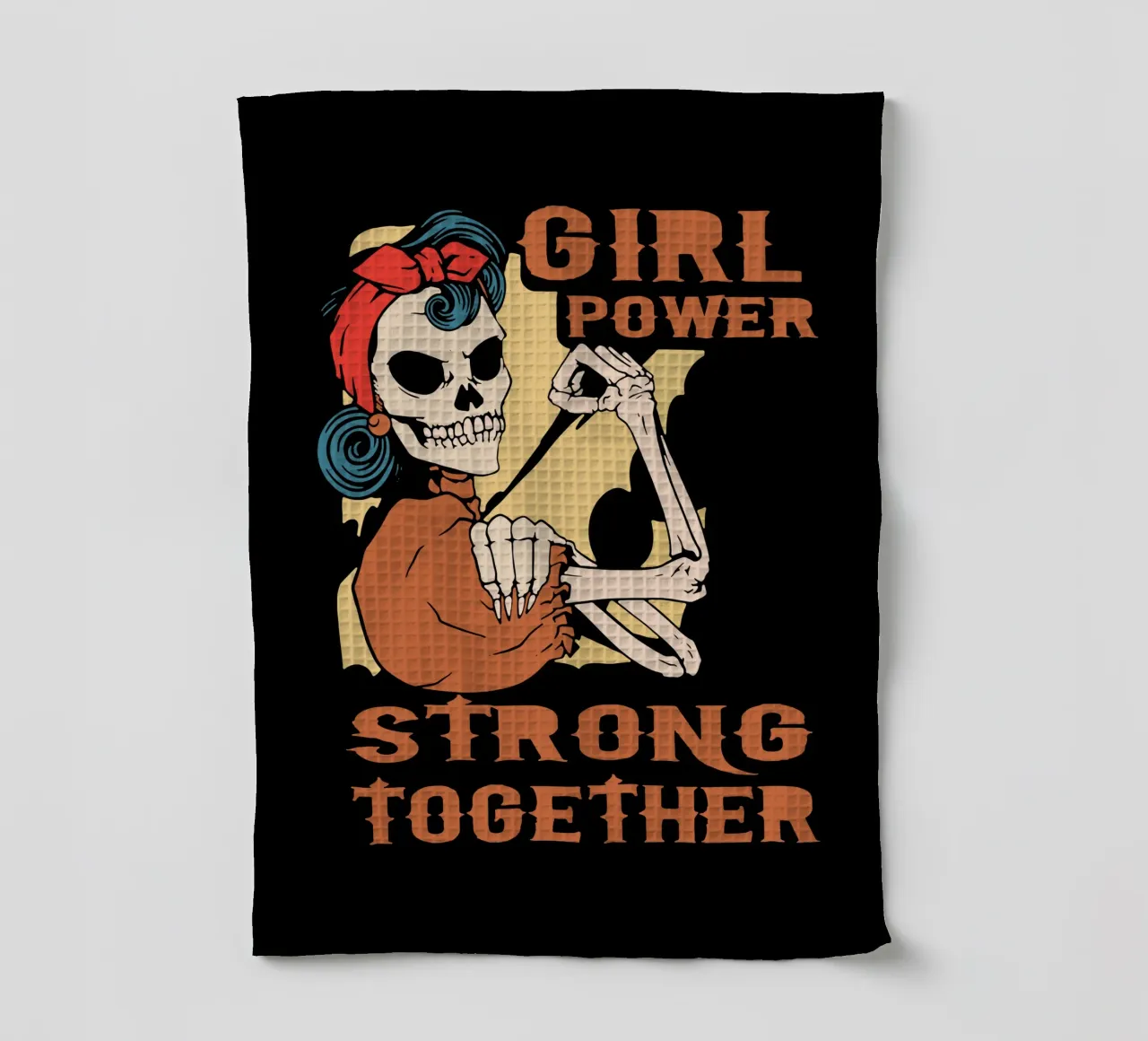 Girl Power tea towel by Gunawan Rb