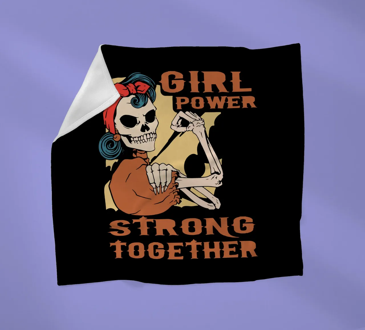 Girl Power fleece blanket by Gunawan Rb