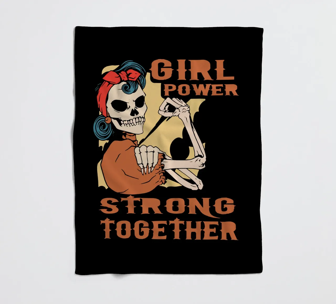 Girl Power fleece blanket by Gunawan Rb