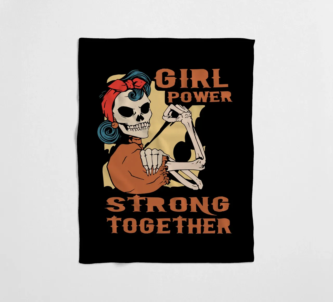 Girl Power fleece blanket by Gunawan Rb