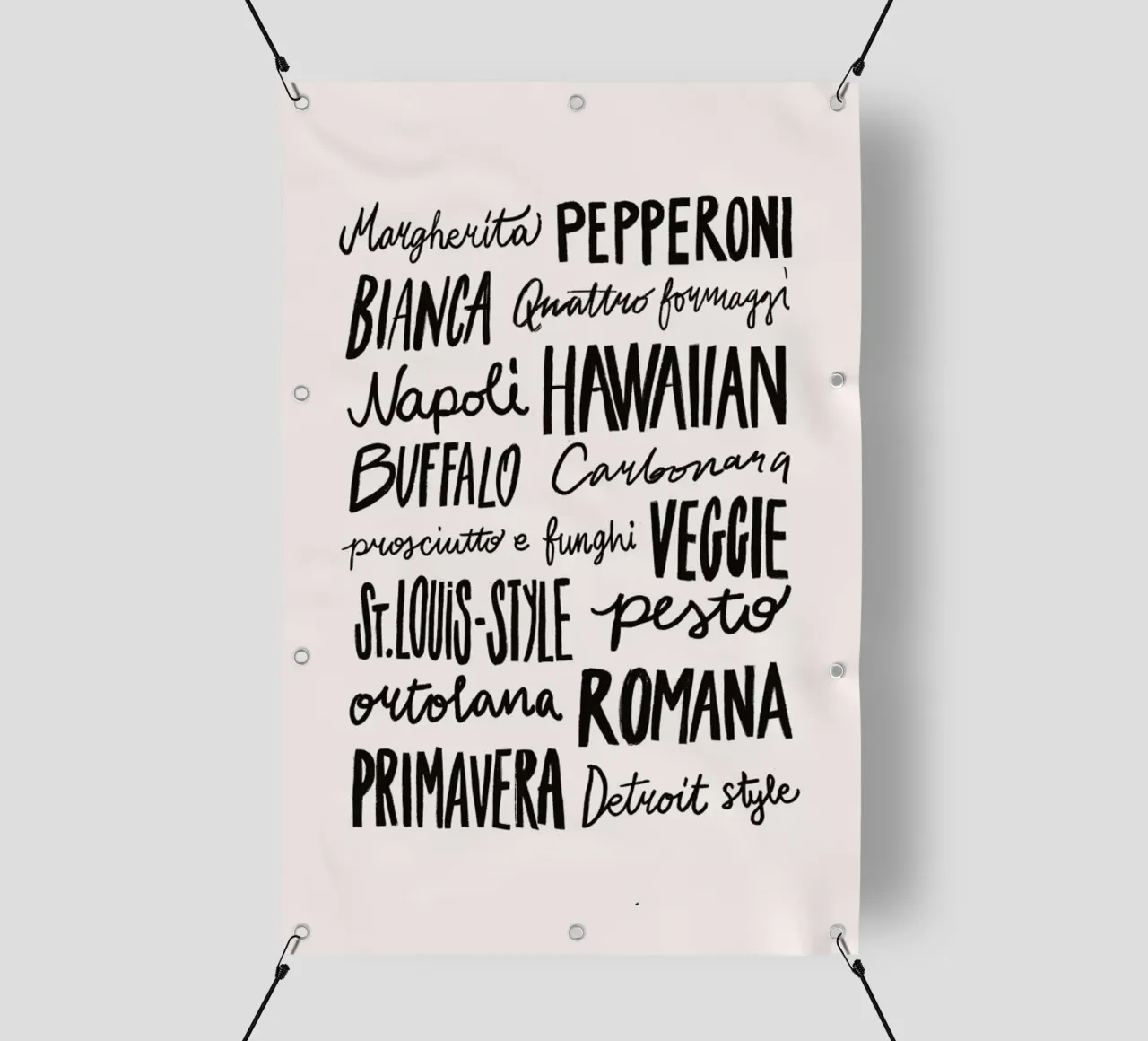Pizza or Pasta? telo in pvc da Pure