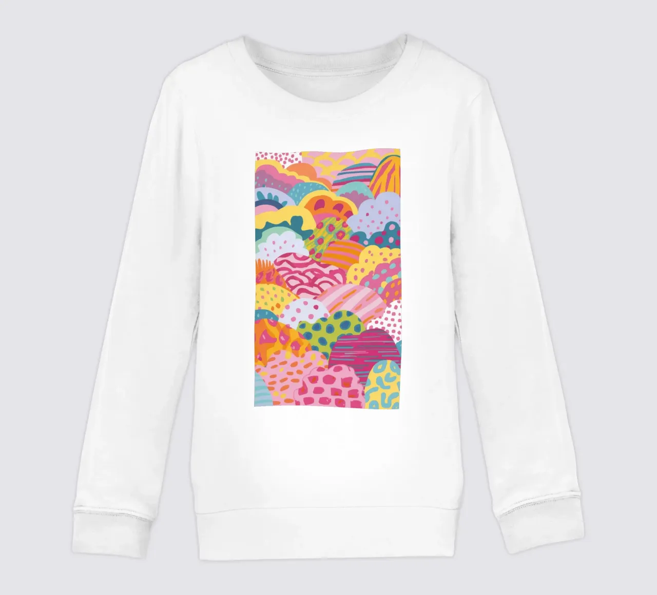 Verspielter Wolken-Quilt Kinder Sweatshirt von Zep Layers