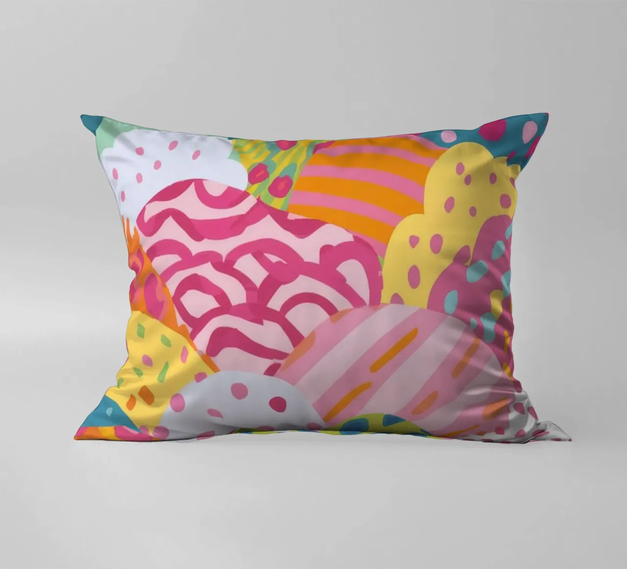 Quilt met speelse wolken kussen van Zep Layers