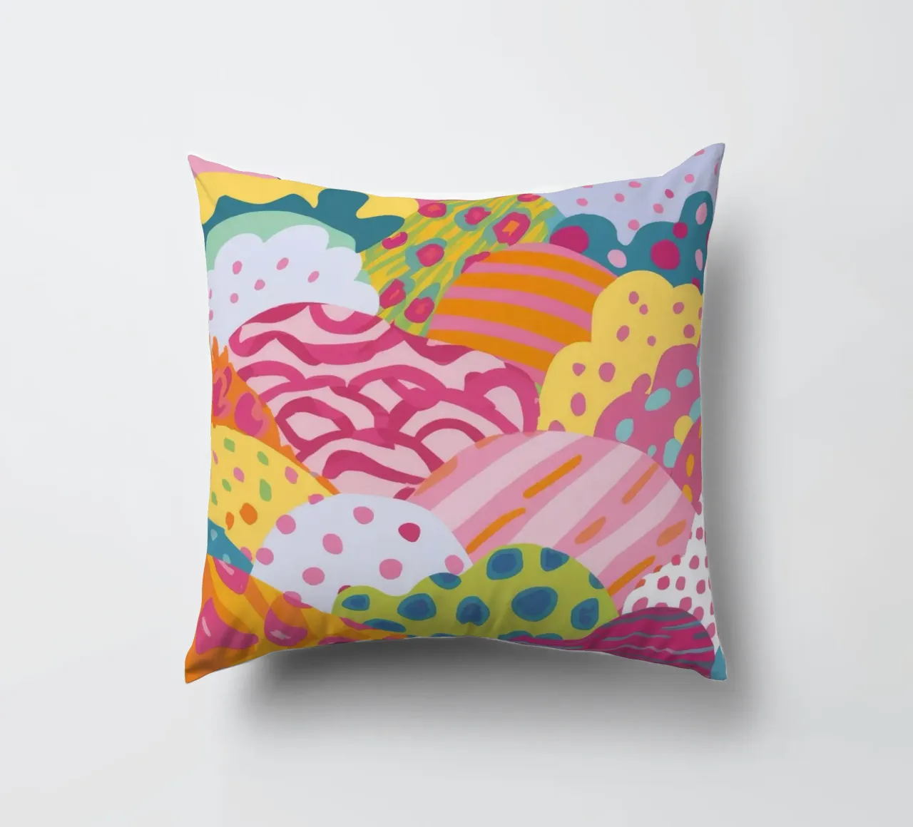 Quilt met speelse wolken kussen van Zep Layers