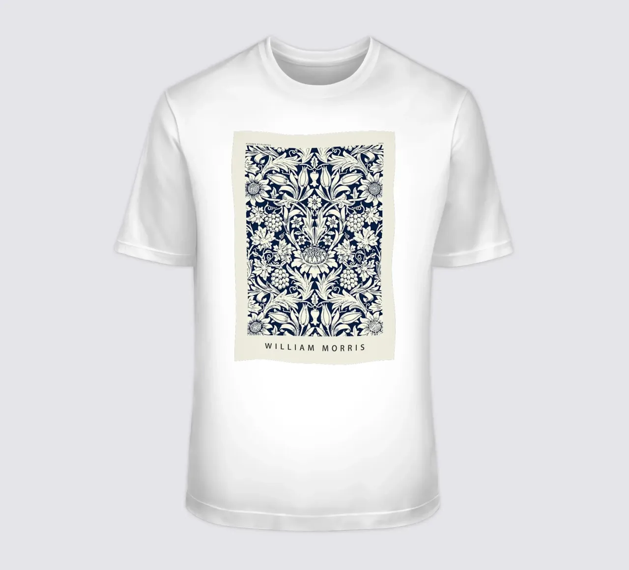 schets zonnebloem william morris ontwerp t-shirt van komo store