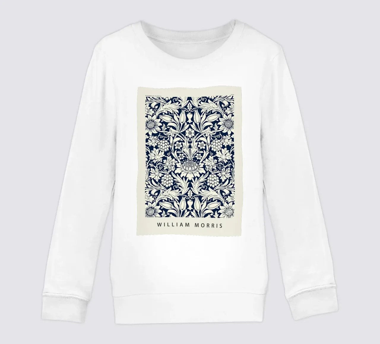 schizzo di girasole william morris design felpa bambino da komo store