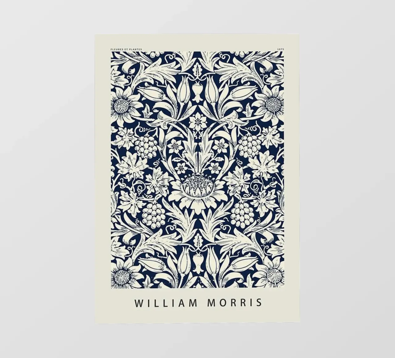schizzo di girasole william morris design telo in pvc da komo store