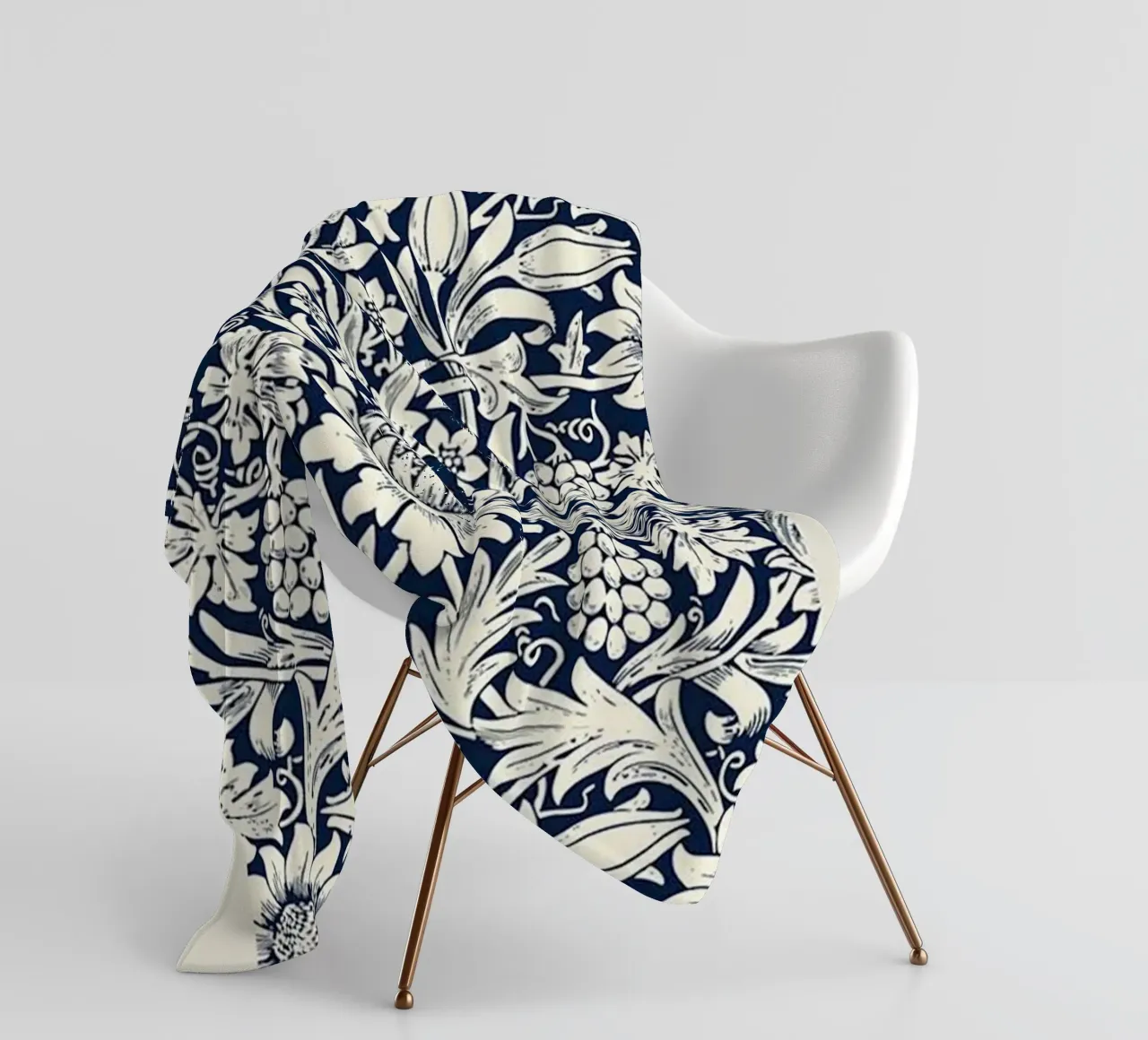 schets zonnebloem william morris ontwerp fleecedeken van komo store
