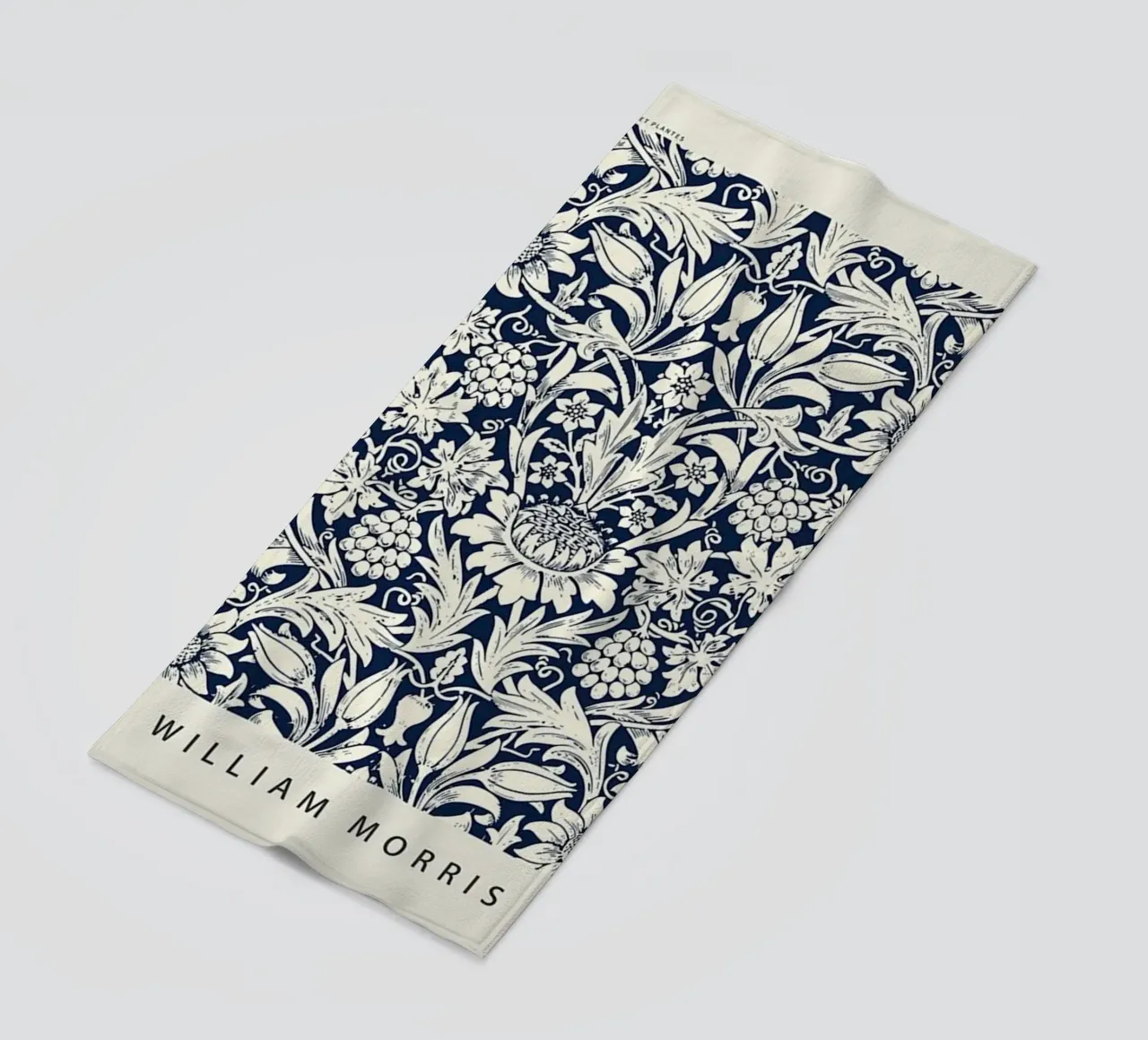 schets zonnebloem william morris ontwerp strandhanddoek van komo store