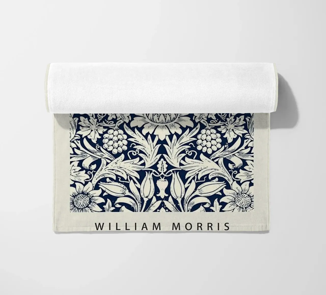 schets zonnebloem william morris ontwerp strandhanddoek van komo store