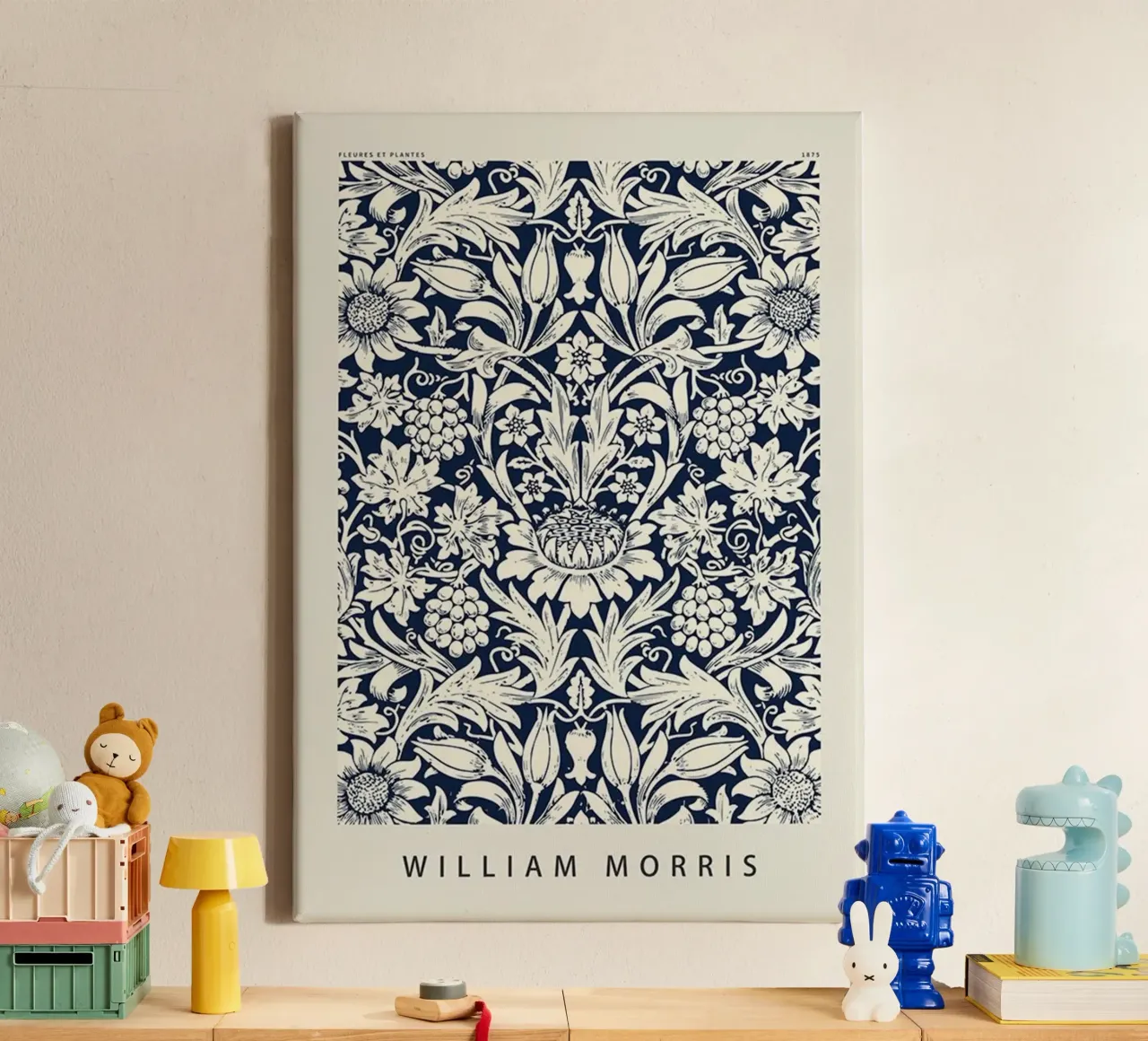 croquis de tournesol william morris design toile avec Caisse américaine de komo store