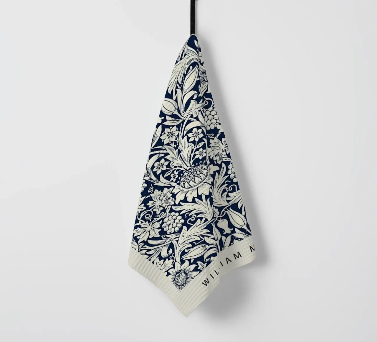 schets zonnebloem william morris ontwerp theedoek van komo store