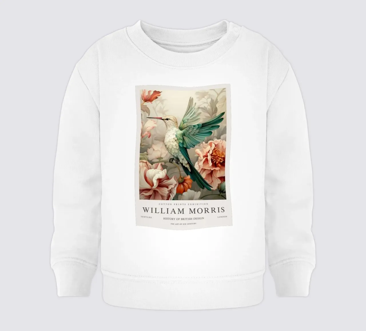 colibrì piccolo william morris felpa neonato da komo store