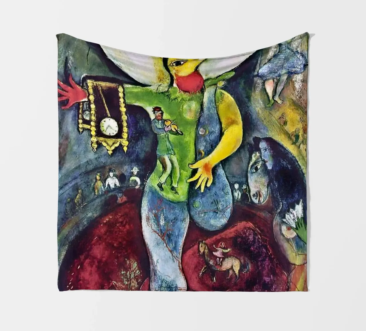 Il giocoliere, 1943 - di Marc Chagall coperta in pile da DuncanBennett shop