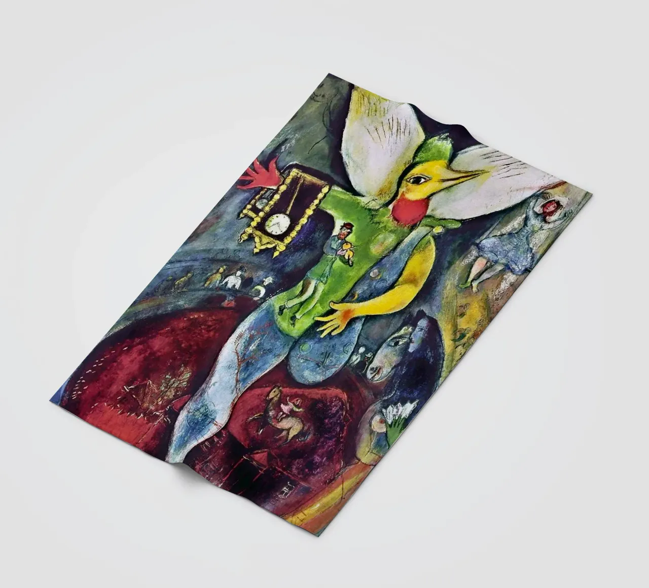 Il giocoliere, 1943 - di Marc Chagall coperta in pile da DuncanBennett shop