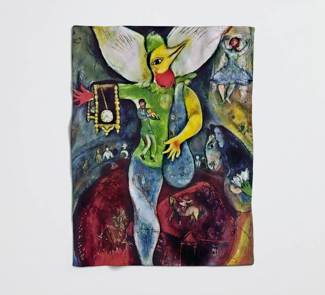 Il giocoliere, 1943 - di Marc Chagall coperta in pile da DuncanBennett shop