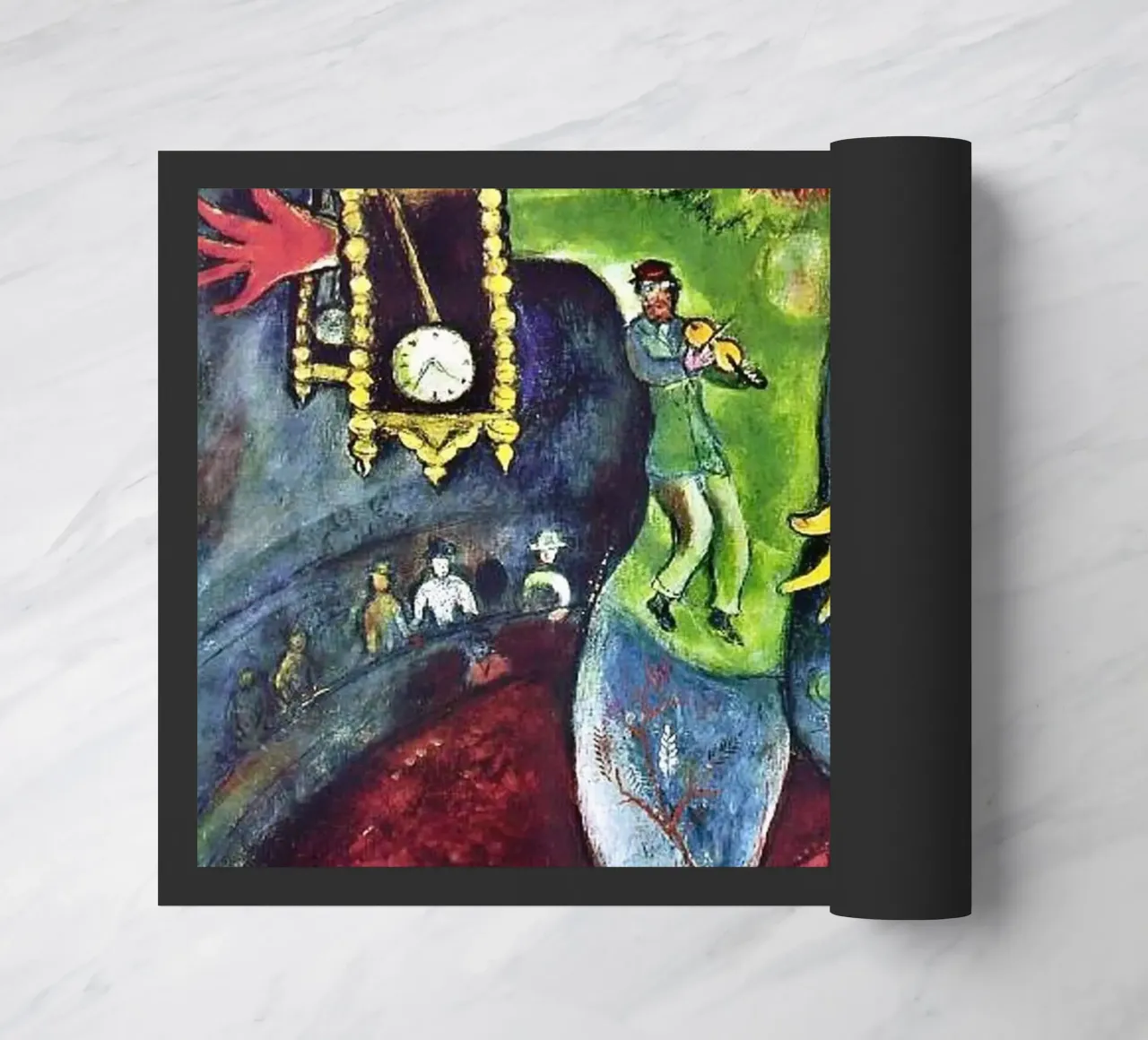 Der Gaukler, 1943 - von Marc Chagall Fußmatte von DuncanBennett shop