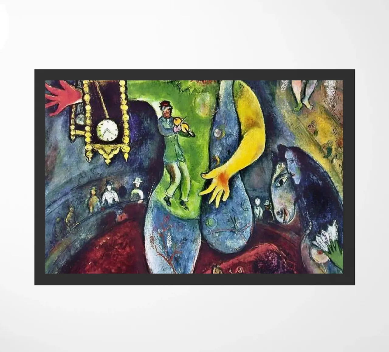 Der Gaukler, 1943 - von Marc Chagall Fußmatte von DuncanBennett shop
