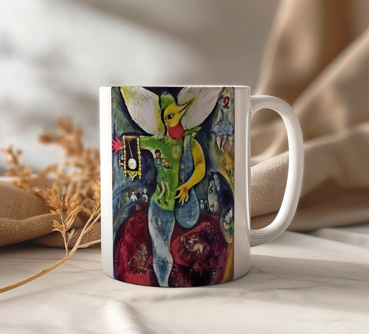 Il giocoliere, 1943 - di Marc Chagall tazza in ceramica da DuncanBennett shop