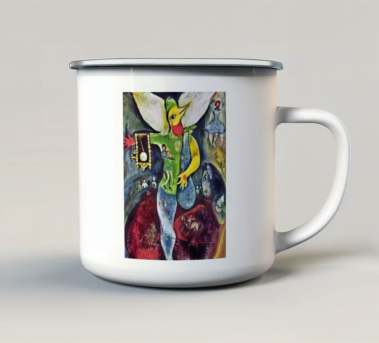 Il giocoliere, 1943 - di Marc Chagall tazza in smalto da DuncanBennett shop