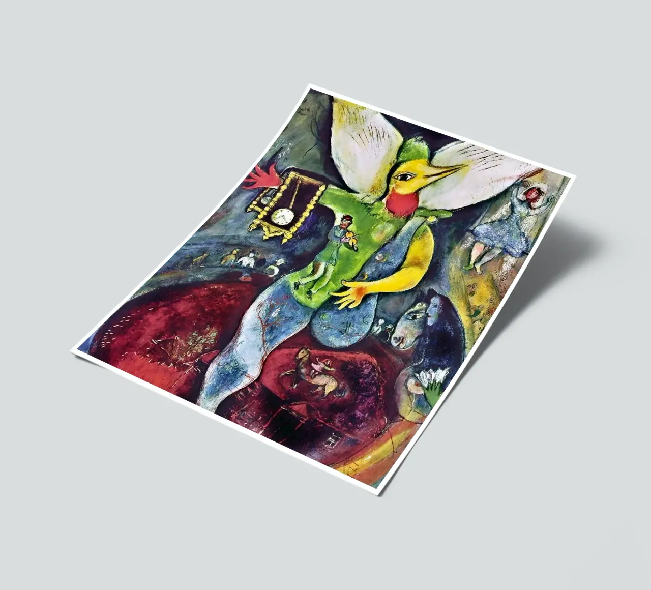 Der Gaukler, 1943 - von Marc Chagall Stickerbogen von DuncanBennett shop