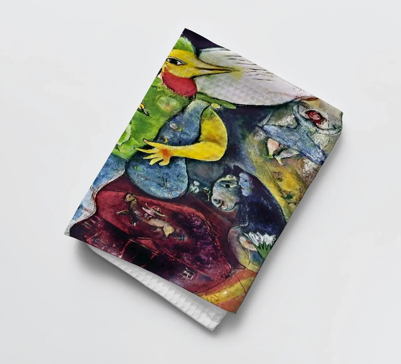 Der Gaukler, 1943 - von Marc Chagall Geschirrtuch von DuncanBennett shop