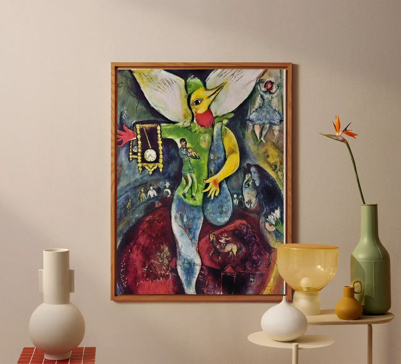 Der Gaukler, 1943 - von Marc Chagall Alu-Dibond von DuncanBennett shop